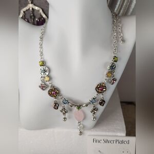 H&M Pink and Silver Necklace
